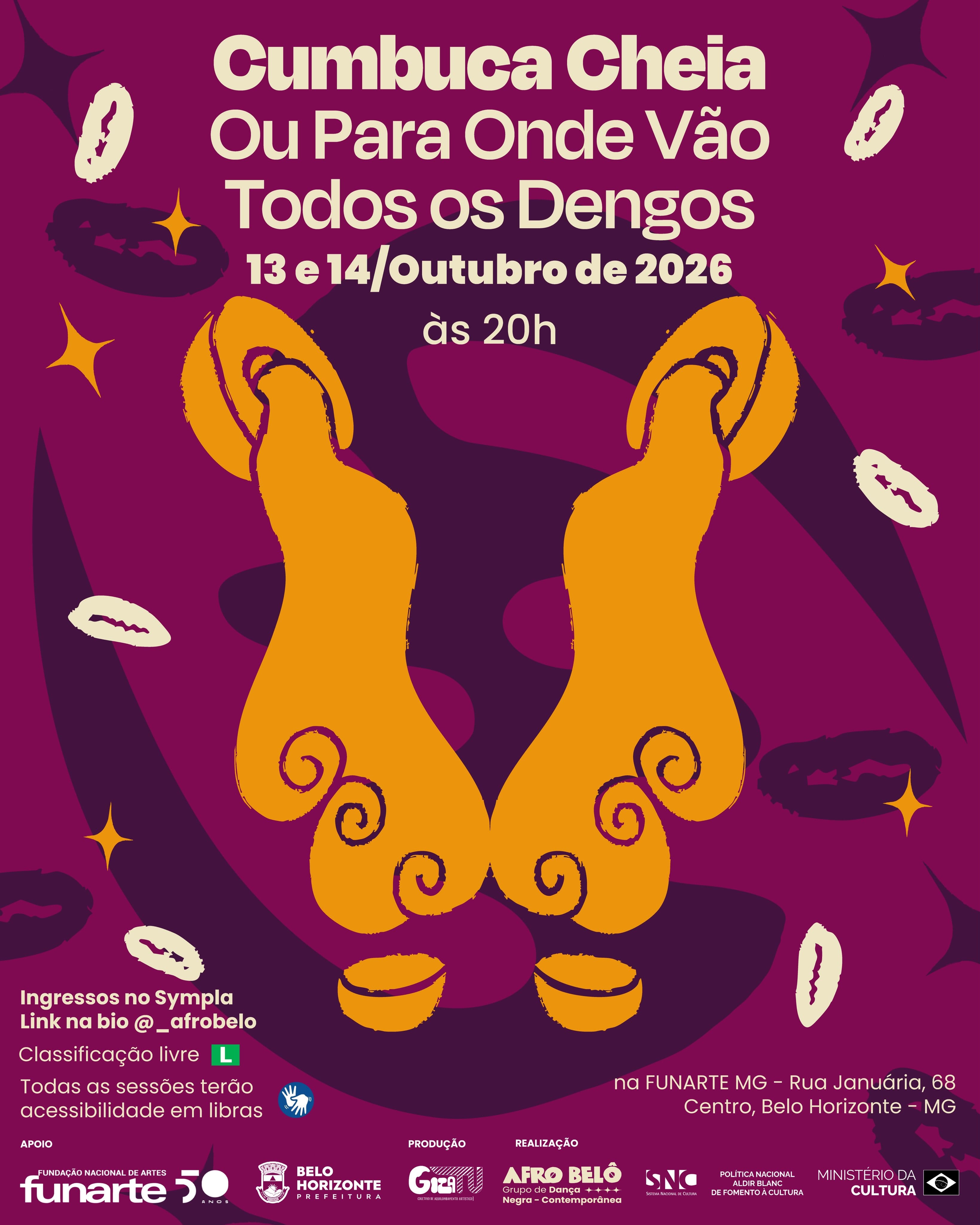 Foto de capa para o espetáculo "Cumbuca Cheia Ou Para Onde Vão Todos Os Dengos"