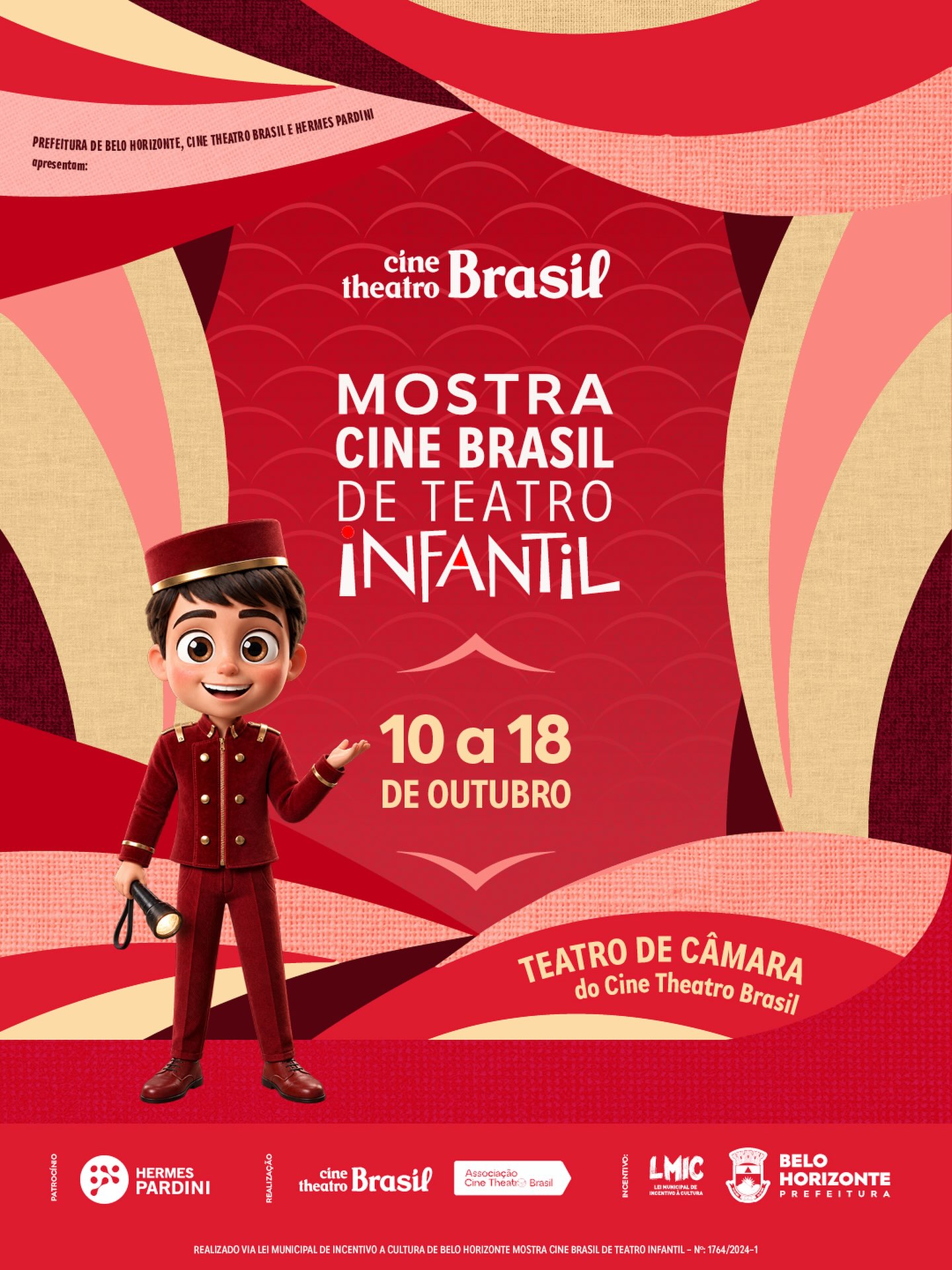 Foto de capa para divulgação da mostra de teatro infantil no Cine Brasil 
