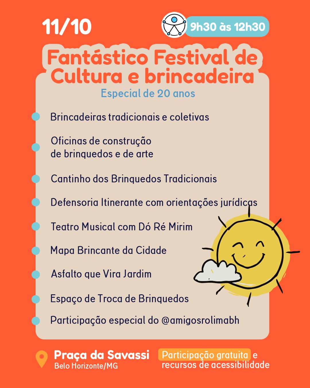 Foto de capa descritiva da proframação para o Festival de Cultura e Brincadeira do Museu dos Brinquedos 