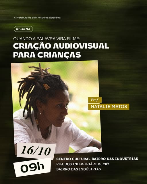 Imagem de divulgação do evento “Quando a palavra vira filme: criação audiovisual para crianças”