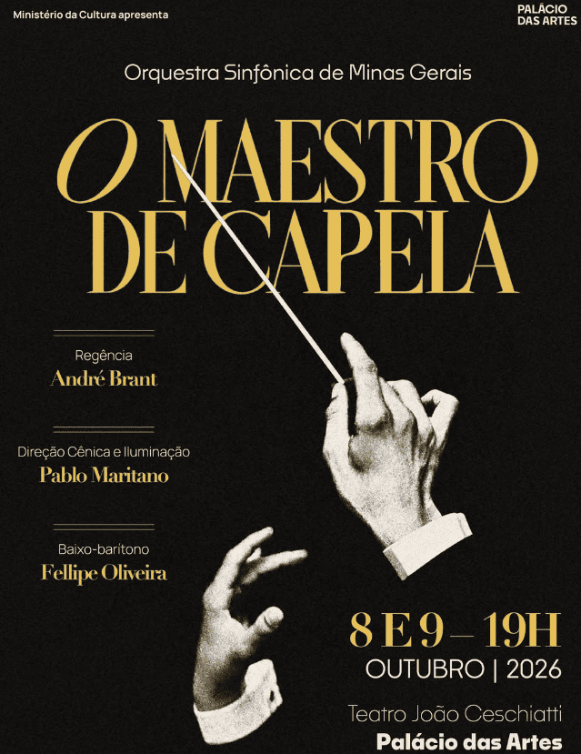 Foto de capa para o concerto no dia 8 e 9 de Outubro no Palácio das Artes 