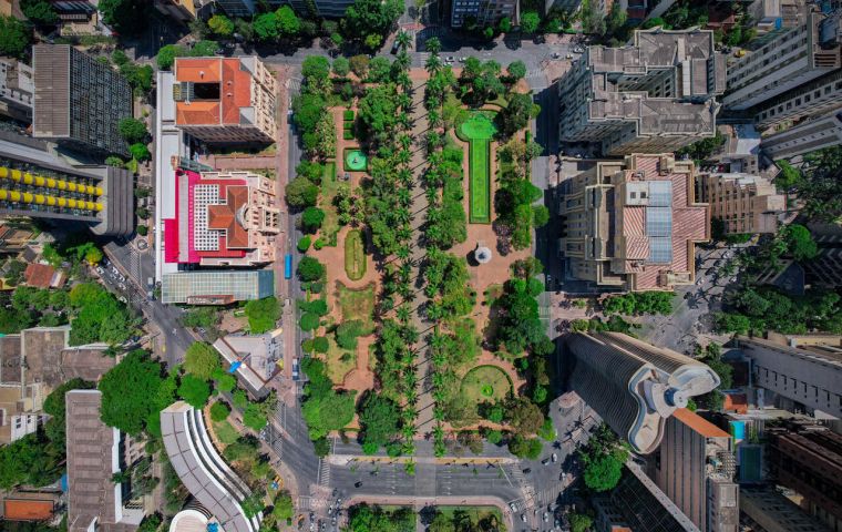 Foto: Acervo Embratur Sebrae Vista aérea da Praça da Liberdade