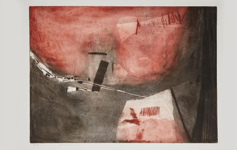 Água-tinta, buril e ponta seca sobre papel, 1955 - 62,5 x 45,5 cm