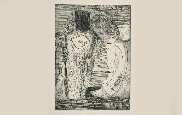 Agua-forte e água-tinta ao lavis sobre papel, 1950 - 19,5 X 14cm