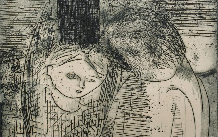 Agua-forte e água-tinta ao lavis sobre papel, 1950 - 19,5 X 14cm