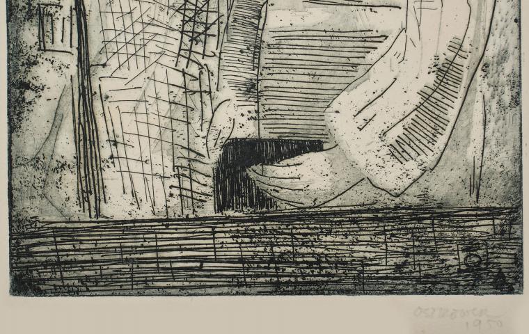 Agua-forte e água-tinta ao lavis sobre papel, 1950 - 19,5 X 14cm