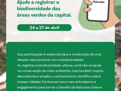 Flyer Desafio Mundial da Natureza Urbana 2026