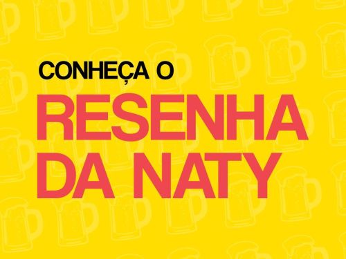 Imagem de cor amarela, com letras de cor rosa e preto