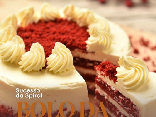 Foto do bolo da Spiral 