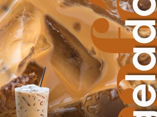 Foto do café gelado do Spiral 