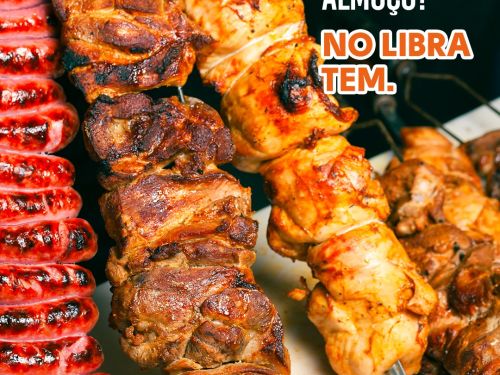 Foto do churrasco no espeto do Restaurante e Churrascaria Libra 