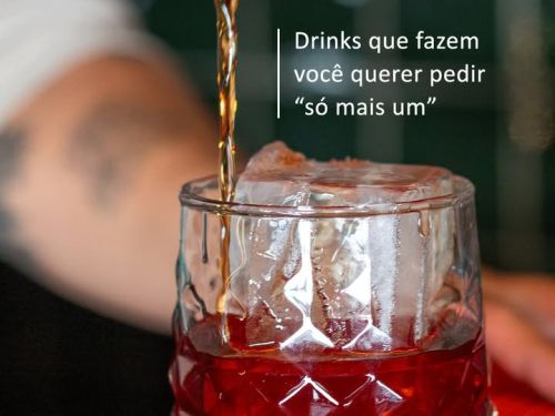 Foto de drink elaborado no Restaurante Pastus Fogo & Parrilla