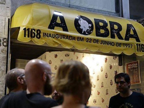 entrada do bar 