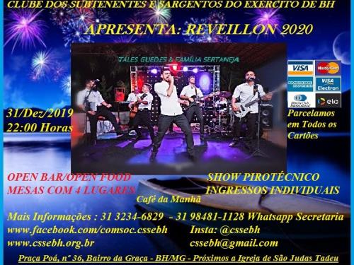 Réveillon Cssebh 2020 (Clube dos Subtenentes e Sargentos do Exército - Belo Horizonte) 