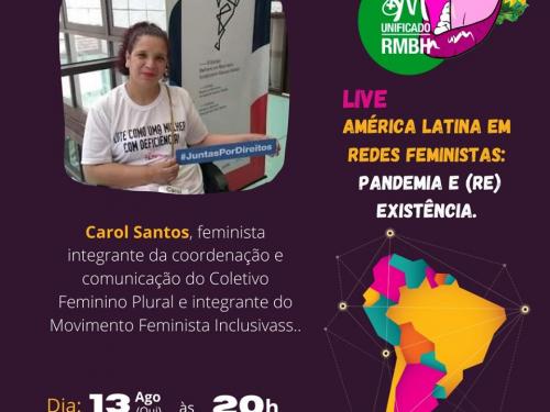 Live: América Latina em redes feministas - pandemia e (Re) Existência!