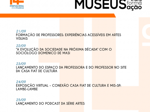 14ª Primavera dos Museus - Casa Fiat de Cultura