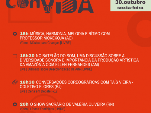 Sesc Cultura ConVida - Outubro (Semana 5)