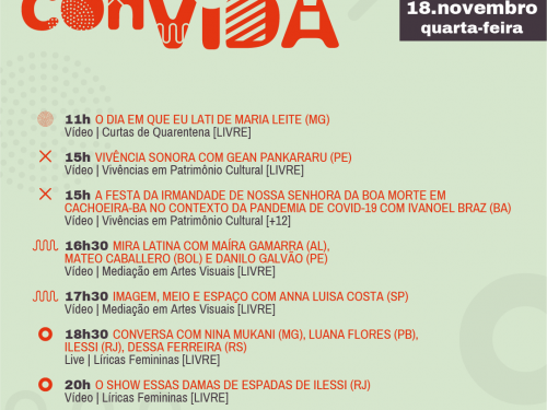 Sesc Cultura ConVida - Novembro (Semana 3)