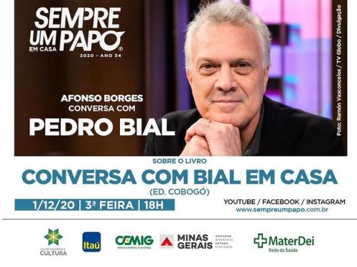 #Sempre Um Papo Em Casa recebe Pedro Bial