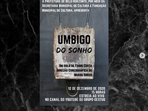 Espetáculo: Umbigo do sonho - um solo de Fabio Costa
