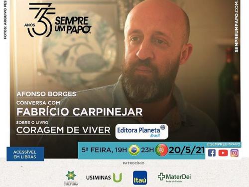 Sempre Um Papo recebe Fabrício Carpinejar