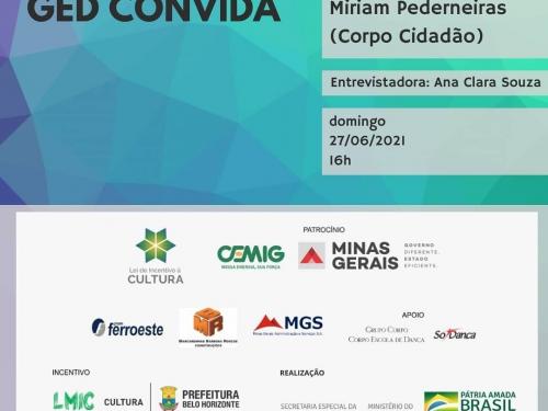 Corpo Cidadão GED convida Miriam Pederneiras