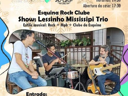 Esquina Rock Clube: Show Lessinho Mississipi Trio - Bar do Museu Clube da Esquina