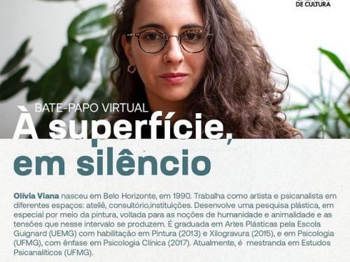 Bate-papo com artista | À superfície, em silêncio por Olívia Viana - Casa Fiat de Cultura