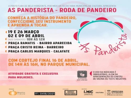 As Panderista – Rodas de Pandeiro (Oficinas gratuitas)
