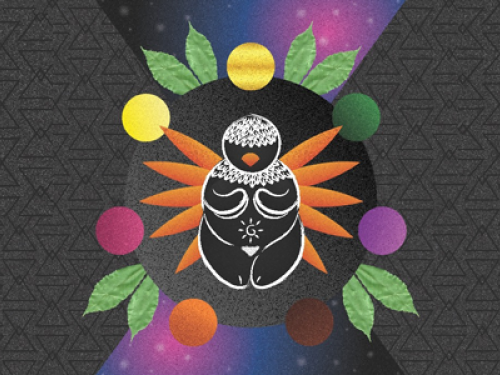 Imagem de divulgação do espetáculo Ailopin Ohaquiê e o julgamento do ocidente 