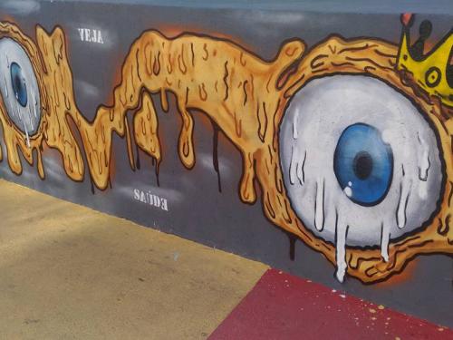 Graffiti no Centro Cultural Vila Fátima