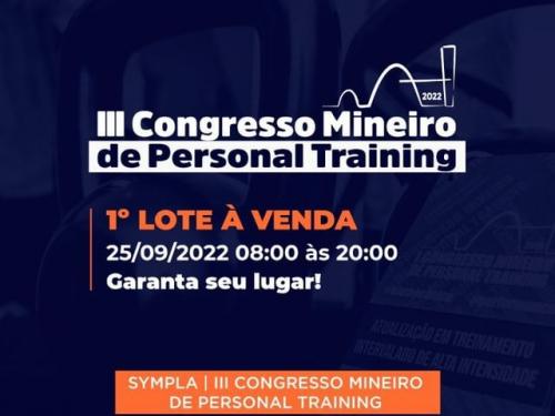 III Congresso Mineiro de Personal Training 2022