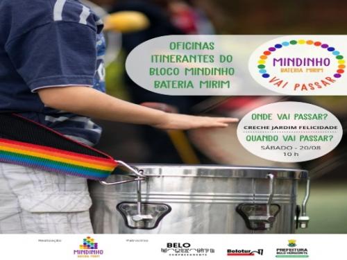 Oficinas: Bloco Mindinho Bateria Mirim