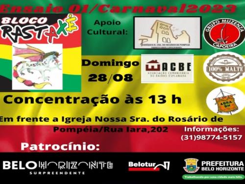 Ensaio: Bloco Rastaxé