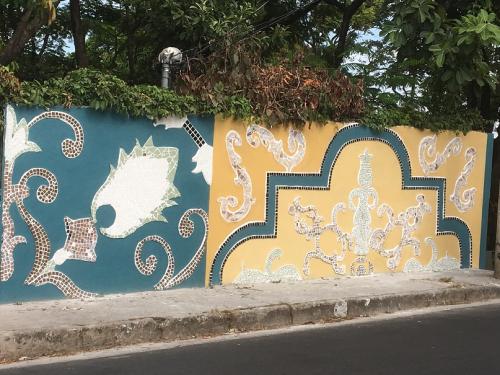  Mosaico no muro do Centro Cultural Venda Nova