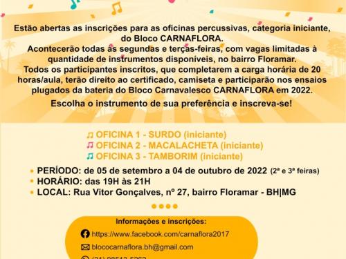 Oficinas do Bloco: "Carna Flora" | Carnaval 2023