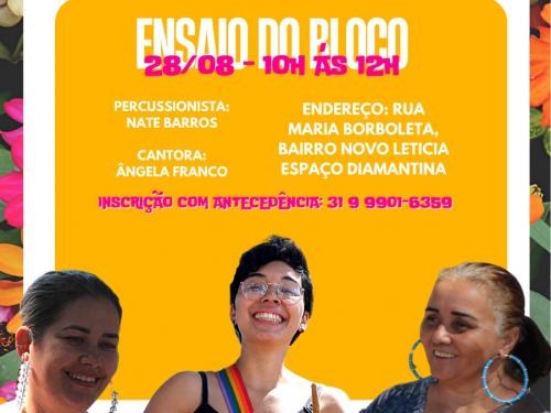 Ensaios: Bloco Vejo Flores em você