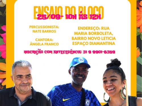 Ensaios: Bloco Vejo Flores em você