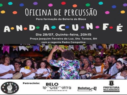 Ensaio e oficina do Bloco: "ANDACUNFÉ" | Carnaval 2023