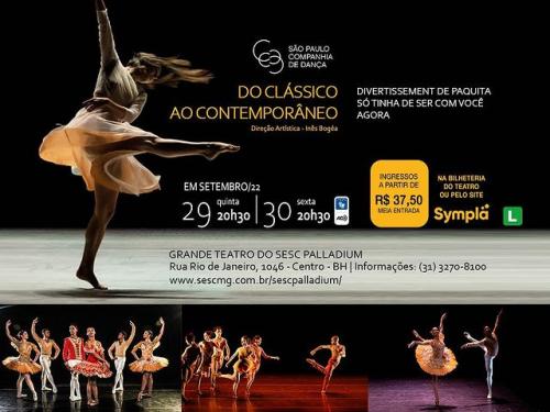  "Do Clássico ao Contemporâneo" - São Paulo Cia de Dança
