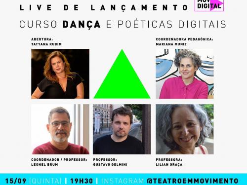 Curso: "Formação em Dança e Poéticas Digitais”