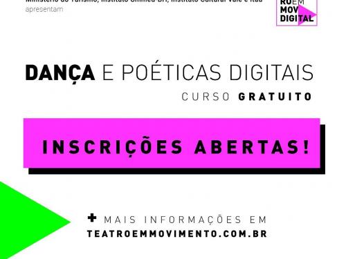 Curso: "Formação em Dança e Poéticas Digitais”
