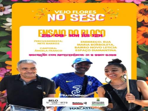 Ensaio do Bloco Vejo Flores em Você