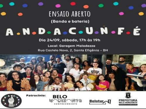 Ensaio e oficina do Bloco: "ANDACUNFÉ" | Carnaval 2023