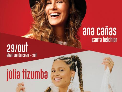 Show: Ana Cañas canta Belchior e Júlia Tizumba