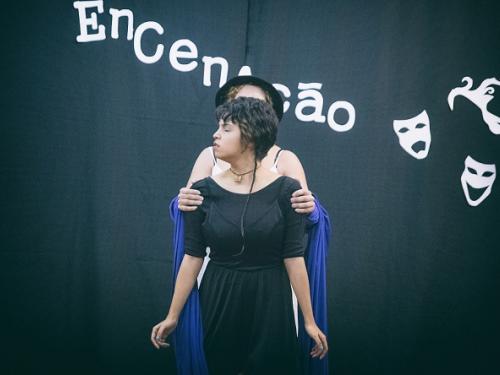 Atividade de artes cênicas no Centro Cultural Vila Santa Rita 