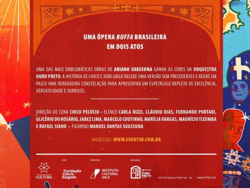 Ópera: “Auto da Compadecida”, Orquestra Ouro Preto