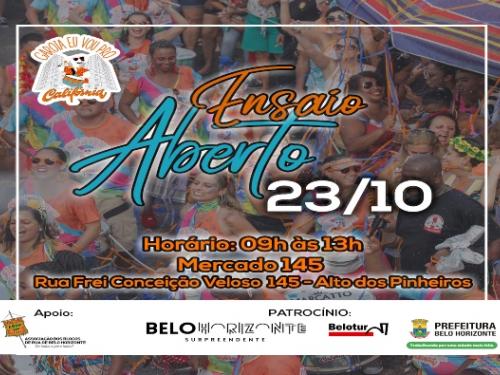 Ensaio aberto - Bloco Garota eu vou pro california