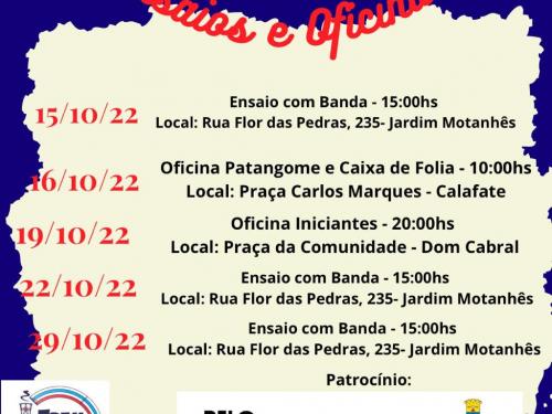 Ensaios e Oficinas - Bloco Trem Du Bão