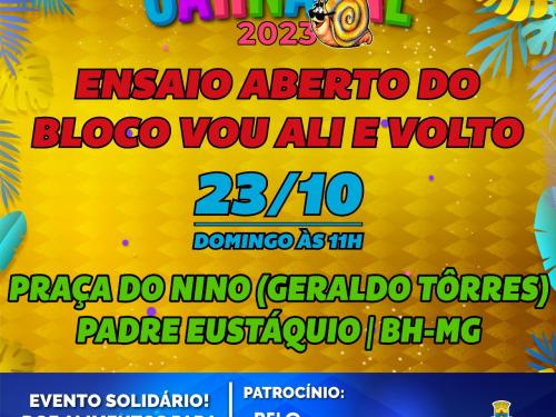 Ensaio aberto - Bloco Vou Ali e Volto